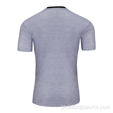 Esporte executando camiseta seca rápida para homens